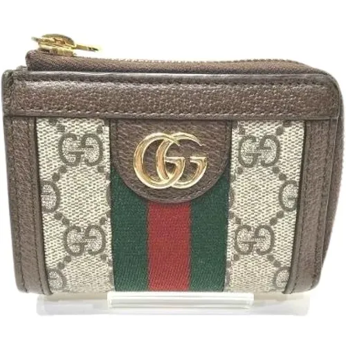Pre-owned Wallets, female, , Size: ONE SIZE Pre-owned Canvas Wallet - Gucci Vintage - Modalova