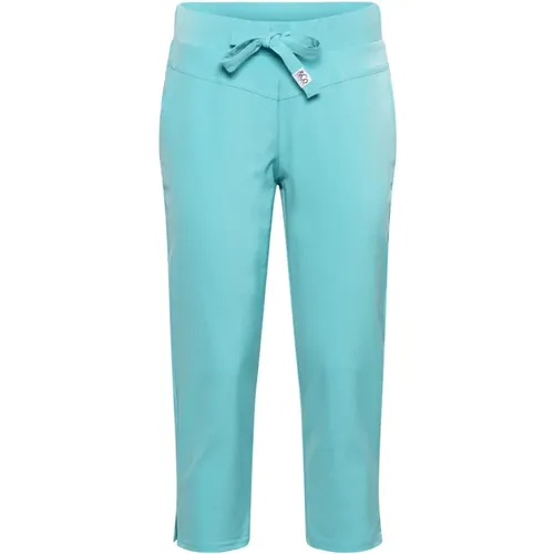 Türkise Capri Reisehose , Damen, Größe: XS - &Co Woman - Modalova