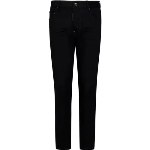 Schwarze Bull Skater Skinny Jeans , Herren, Größe: XL - Dsquared2 - Modalova