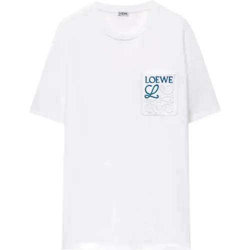 Anagram Pocket T-Shirt Cotton , male, Sizes: 2XL, XL, S, L, M - Loewe - Modalova