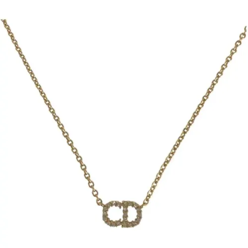 Pre-owned Jewellery, female, , Size: ONE SIZE Pre-owned Metal necklaces - Dior Vintage - Modalova