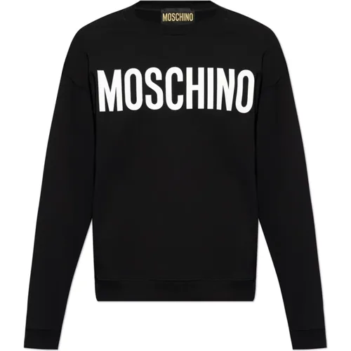 Sweatshirts, male, , Size: L Sweatshirt with logo - Moschino - Modalova