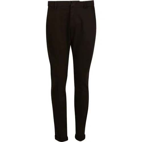 Dark Slim Fit Trousers , male, Sizes: W31, W36, W38, W32, W34, W33 - Dondup - Modalova