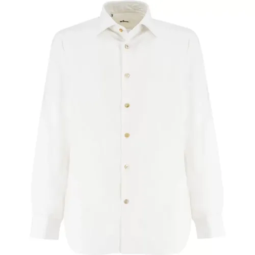 Cotton Shirt for Formal and Casual Occasions , male, Sizes: L, 2XL, 4XL, 3XL, XL - Kiton - Modalova