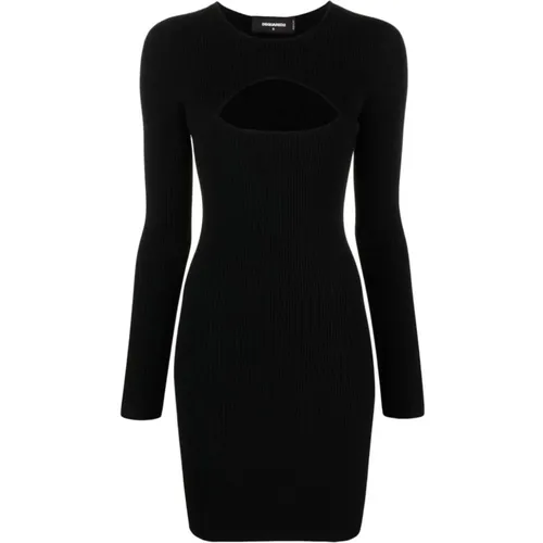 Cut Out Mini Dress , female, Sizes: L, M, S - Dsquared2 - Modalova