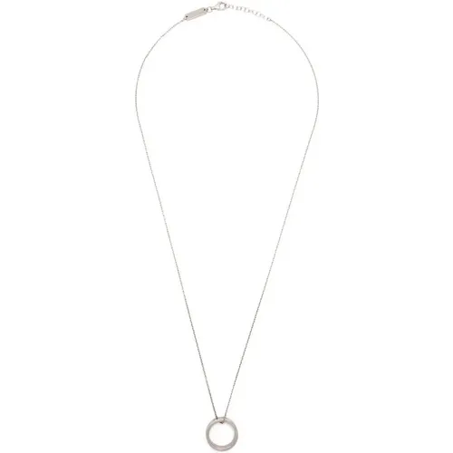 Graviertes Ringanhänger Halskette , Herren, Größe: ONE Size - Maison Margiela - Modalova