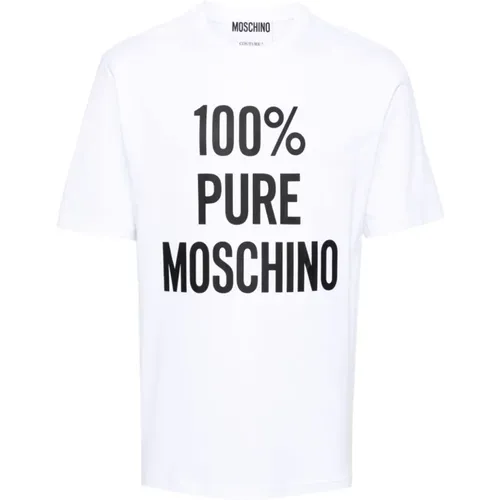 T-shirts and Polos , male, Sizes: 3XL, L, 2XL, S, XL, M - Moschino - Modalova