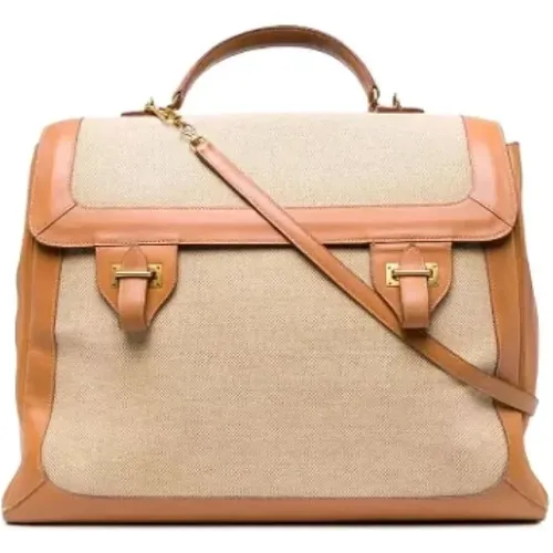 Pre-owned Cotton handbags , female, Sizes: ONE SIZE - Hermès Vintage - Modalova