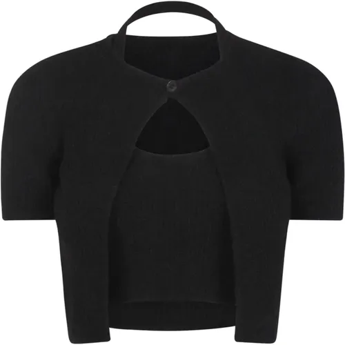 Sweaters with Hybrid Halter Cardigan Pullover , female, Sizes: M, S - alexander wang - Modalova