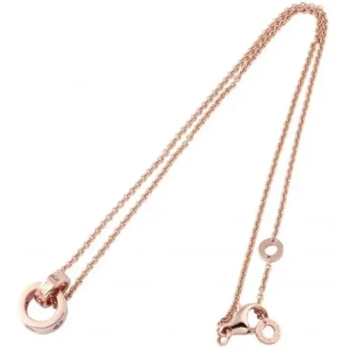 Pre-owned Jewellery, female, , Size: ONE SIZE Pre-owned Rose Gold necklaces - Bvlgari Vintage - Modalova