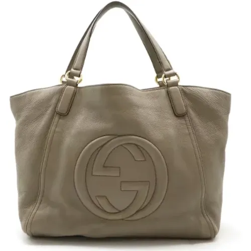 Pre-owned Tote Bags, female, , Size: ONE SIZE Pre-owned Leather gucci-bags - Gucci Vintage - Modalova