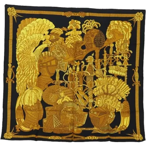 Pre-owned Scarves, female, , Size: ONE SIZE Pre-owned Silk scarves - Hermès Vintage - Modalova