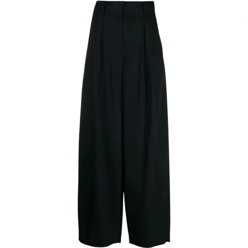 By Malene Birger 'clorella' Satin Palazzo Pants in Black