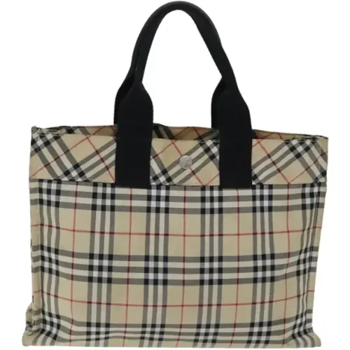 Pre-owned Tote Bags, female, , Size: ONE SIZE Pre-owned Fabric handbags - Burberry Vintage - Modalova