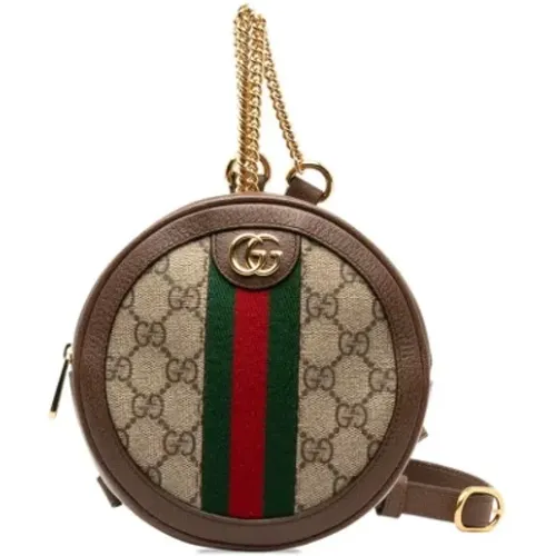 Pre-owned Backpacks, female, , Size: ONE SIZE Pre-owned Canvas gucci-bags - Gucci Vintage - Modalova