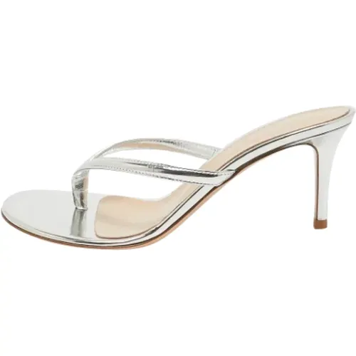 Pre-owned Sandals, female, , Size: 8 1/2 US Pre-owned Leather sandals - Gianvito Rossi Pre-owned - Modalova