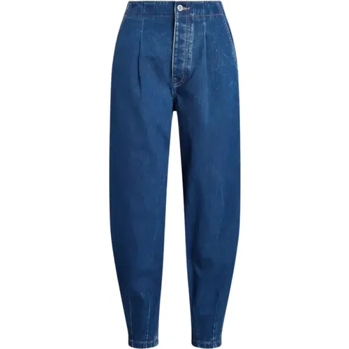 Dunkelblaue schmal zulaufende Jeans , Damen, Größe: S - Ralph Lauren - Modalova