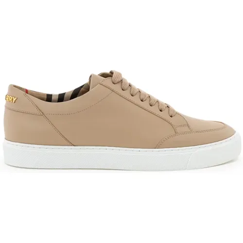 Leather Sneaker , female, Sizes: 4 UK, 5 UK - Burberry - Modalova