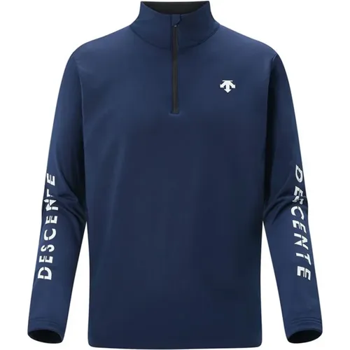 Jackets, male, , Size: 2XL DNT T-Neck Base Layer Top - Descente - Modalova