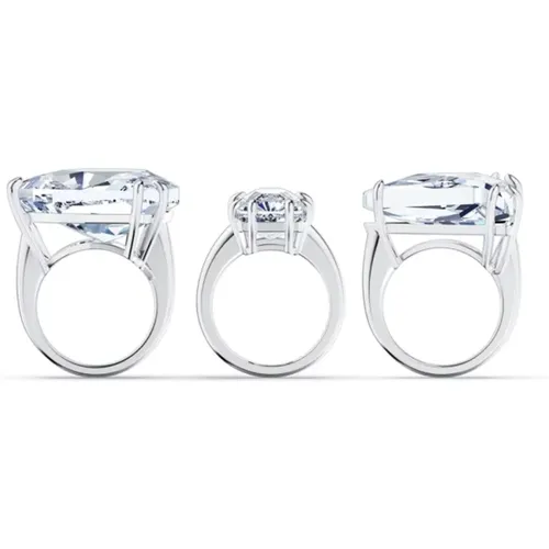 Rings, female, , Size: 52 MM Crystal Cocktail Ring Set - Swarovski - Modalova