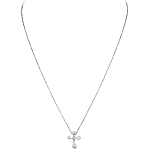 Pre-owned Silver necklaces , female, Sizes: ONE SIZE - Tiffany & Co. Pre-owned - Modalova