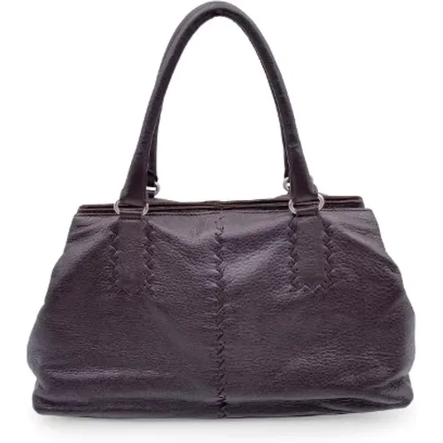 Pre-owned Tote Bags, female, , Size: ONE SIZE Pre-owned Leather totes - Bottega Veneta Vintage - Modalova