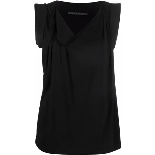 Top , female, Sizes: M - alberta ferretti - Modalova