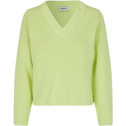 Stilvolle hellgrüne Pullover , Damen, Größe: M - Modström - Modalova