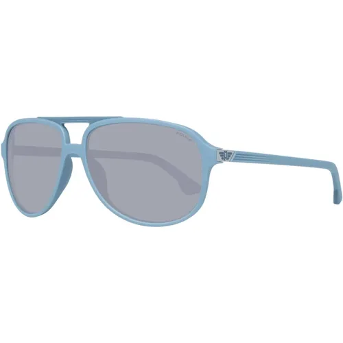 Sunglasses, male, , Size: ONE SIZE Grey Aviator Sunglasses - Police - Modalova