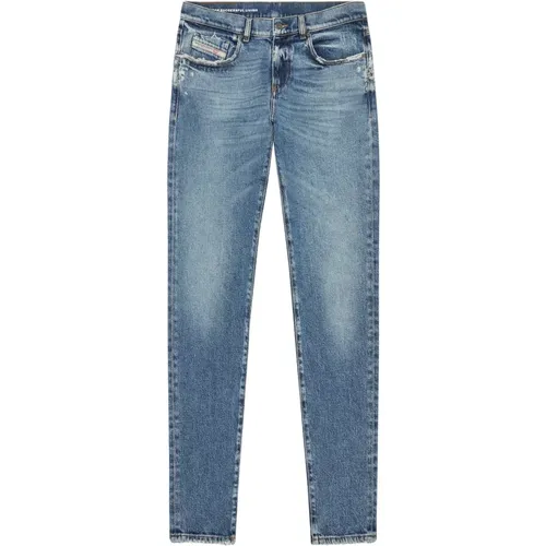 Slim-fit Jeans - Distressed Wash , male, Sizes: W34, W29, W31, W30, W32 - Diesel - Modalova