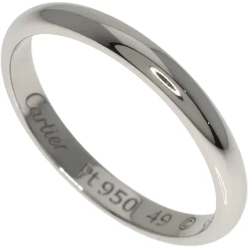 Pre-owned Jewellery, female, , Size: ONE SIZE Pre-owned Platinum rings - Cartier Vintage - Modalova