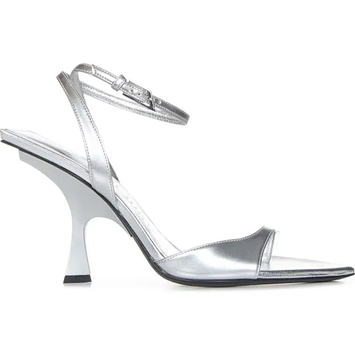 Sandals Silver , female, Sizes: 6 UK, 3 UK, 5 UK, 4 UK - The Attico - Modalova