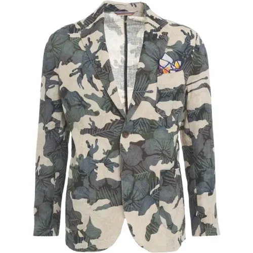 Camouflage Anzugjacke , Herren, Größe: 3XL - BOB - Modalova