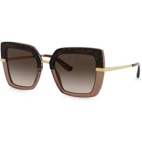 Havana Sunglasses , female, Sizes: 52 MM - Dolce & Gabbana - Modalova
