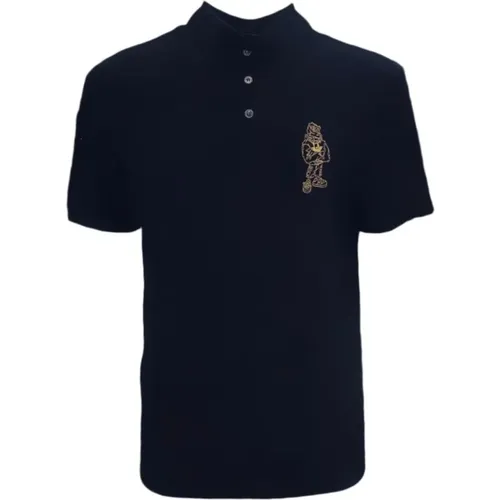 Polo Shirts, male, , Size: 2XL Short Sleeve Polo Shirt with Embroidered Cartoon Eagle Logo - Emporio Armani - Modalova