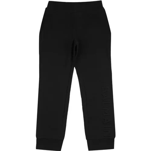 Bequeme schwarze Sweatpants mit elastischem Bund und flachen Taschen - Balmain - Modalova