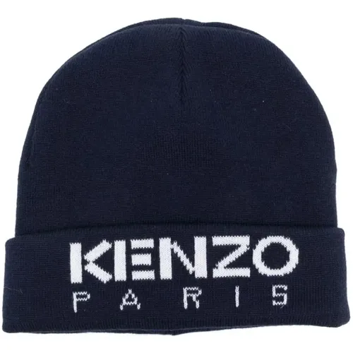 Beanies, male, , Size: S Kids Hats with Embroidered Logo - Kenzo - Modalova