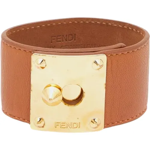 Pre-owned Leather bracelets , female, Sizes: ONE SIZE - Fendi Vintage - Modalova