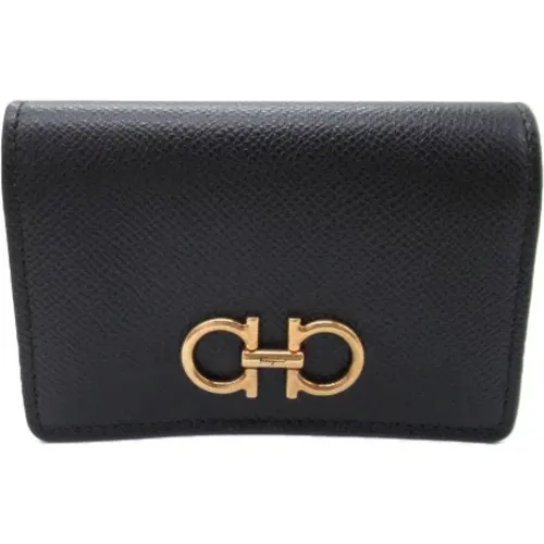 Pre-owned Wallets, male, , Size: ONE SIZE Pre-owned Leather wallets - Salvatore Ferragamo Pre-owned - Modalova