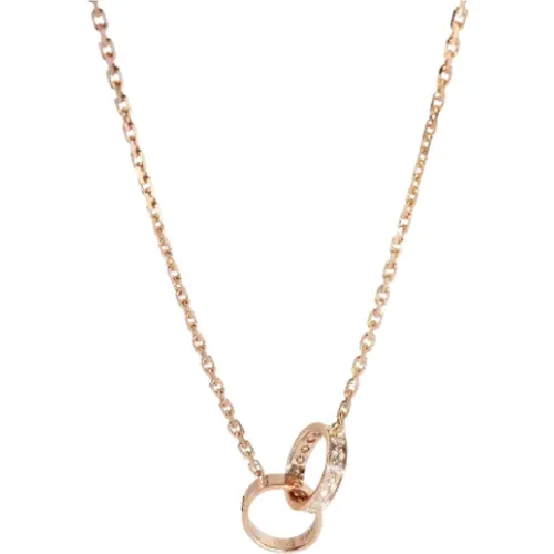 Pre-owned White Gold necklaces , female, Sizes: ONE SIZE - Cartier Vintage - Modalova