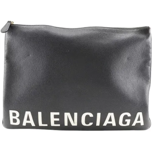 Pre-owned Clutches, female, , Size: ONE SIZE Pre-owned Leather clutches - Balenciaga Vintage - Modalova