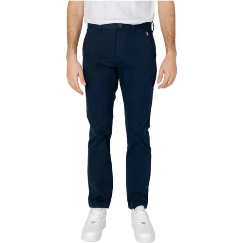 Chinos, male, , Size: W38 L32 Tapered Cotton Pants Spring/Summer Collection - Tommy Jeans - Modalova