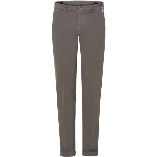 Chinos, male, , Size: L Grey Chino Trousers - Mason's - Modalova