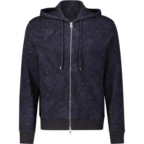 Paisley Pattern Hooded Sweat Jacket , male, Sizes: L, XL - ETRO - Modalova