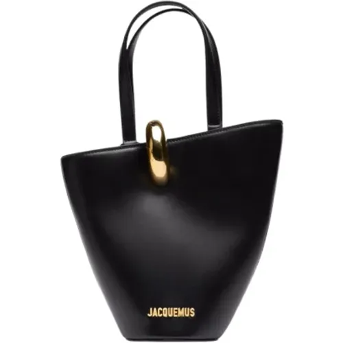 Kleine Bambola Tasche Schwarz Leder - Jacquemus - Modalova