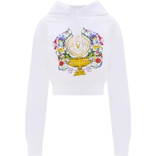 Hooded Sweatshirt , female, Sizes: M - Versace Jeans Couture - Modalova