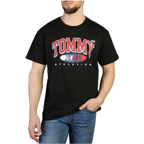 Herren T-Shirt mit kurzen Ärmeln und Rundhalsausschnitt - Tommy Hilfiger - Modalova
