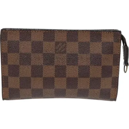 Pre-owned Clutches, female, , Size: ONE SIZE Pre-owned Canvas clutches - Louis Vuitton Vintage - Modalova