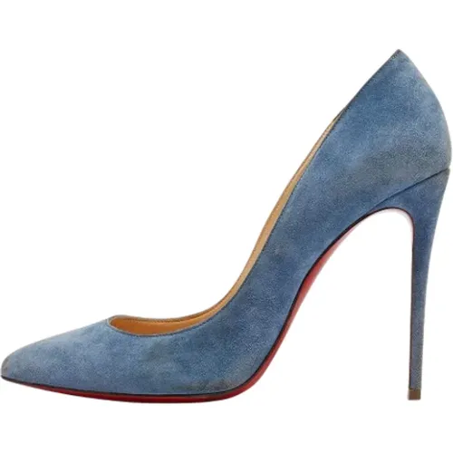 Pre-owned Pumps, female, , Size: 9 US Pre-owned Suede heels - Christian Louboutin Pre-owned - Modalova