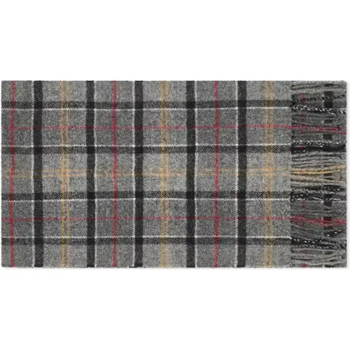 Winter Scarves, male, , Size: ONE SIZE Classic Tartan Lambswool Scarf - Barbour - Modalova